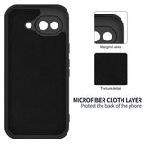 Google Pixel 10a EIDERWOOD Lined Silicone Case with Strap - Black
