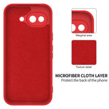 Google Pixel 10a EIDERWOOD Lined Silicone Case with Strap - Red