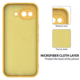 Google Pixel 10a EIDERWOOD Lined Silicone Case with Strap - Yellow