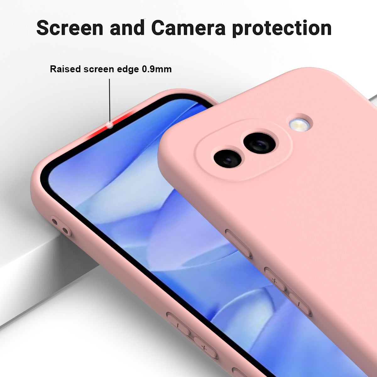 Google Pixel 10a EIDERWOOD Lined Silicone Case with Strap - Pink