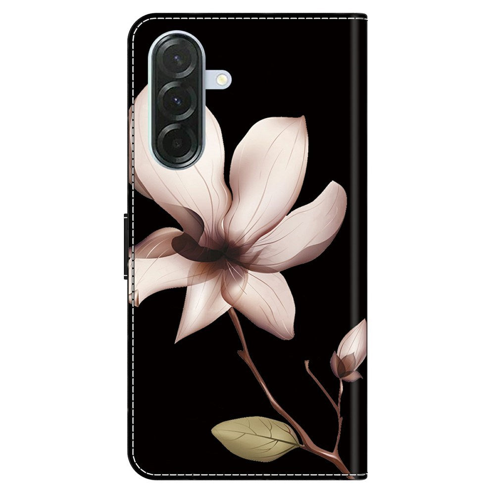Samsung Galaxy A37 EIDERWOOD Flip Case with Card Holder & Stand Function - Flower