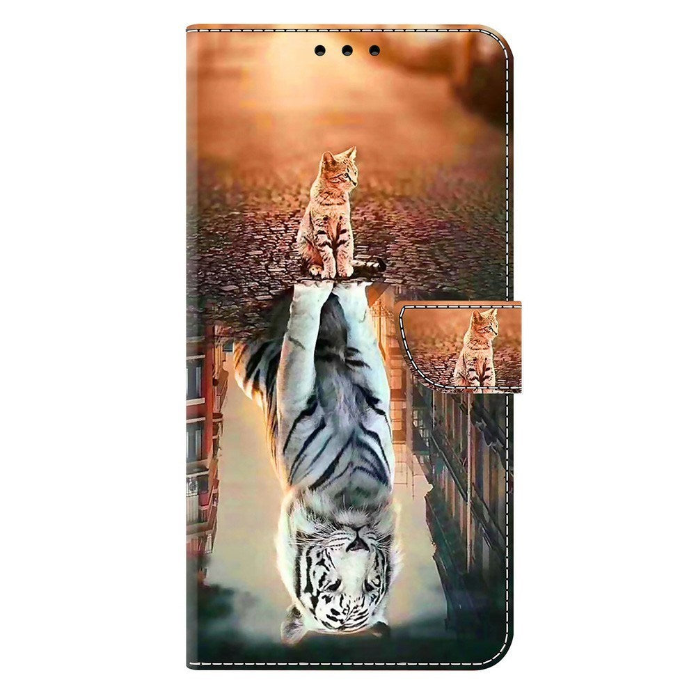 Samsung Galaxy A37 EIDERWOOD Flip Case with Card Holder & Stand Function - Cat & Tiger