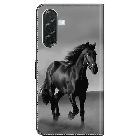 Samsung Galaxy A57 EIDERWOOD Flip Case with Card Holder & Stand Function - Horse