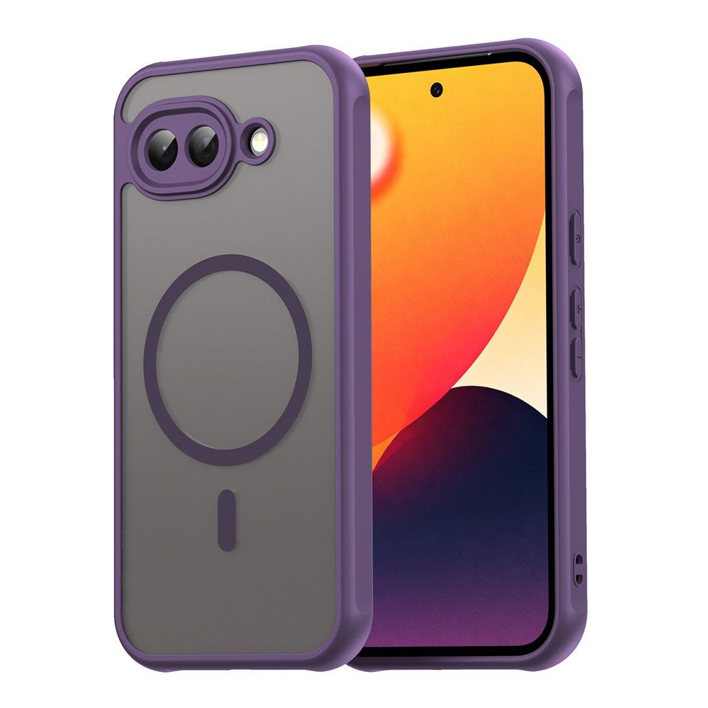 Google Pixel 10a EIDERWOOD Matte Hybrid Plastic Case - MagSafe Compatible - Purple