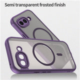 Google Pixel 10a EIDERWOOD Matte Hybrid Plastic Case - MagSafe Compatible - Purple