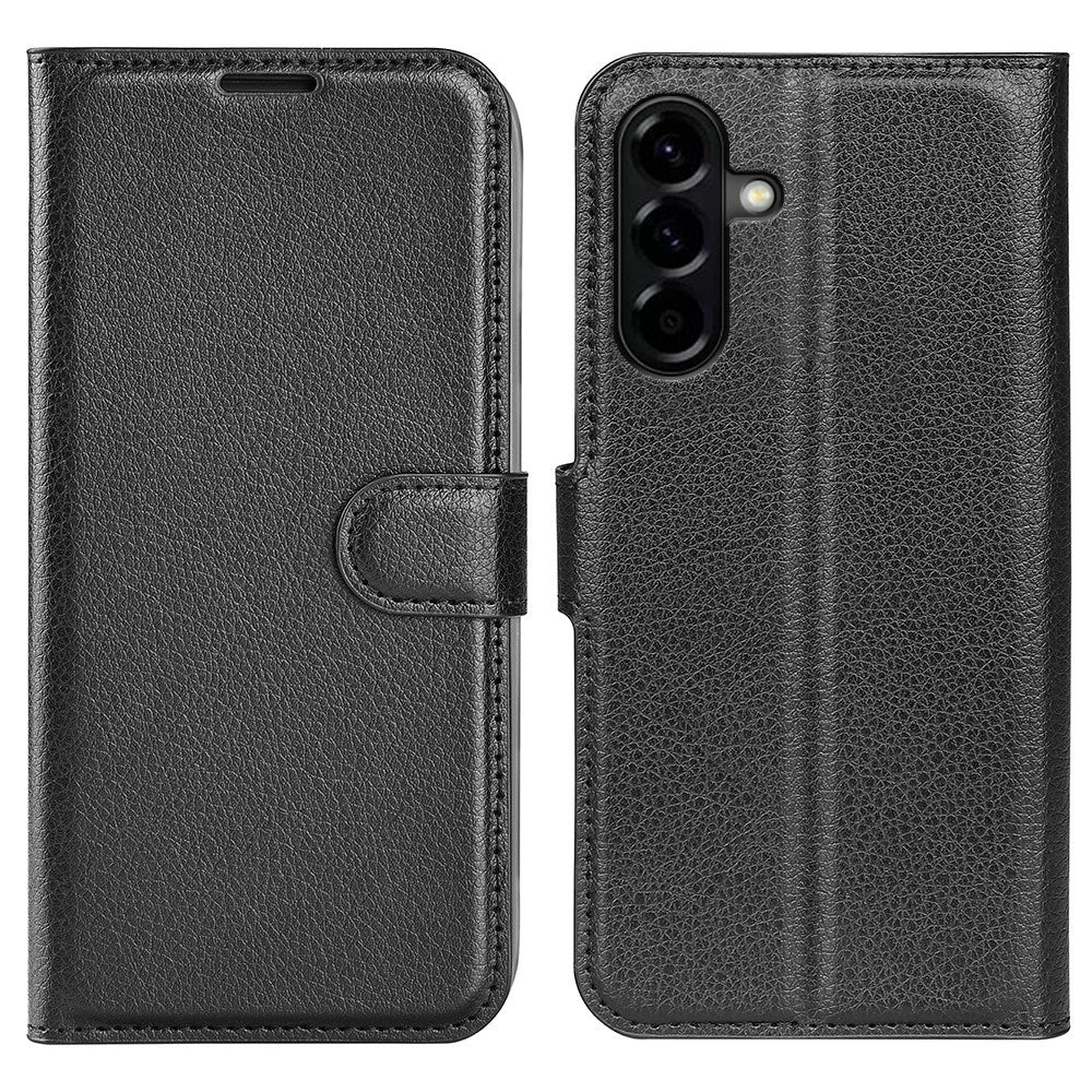 EIDERWOOD Samsung Galaxy A57 Faux Leather Flip Case with Cardholder & Stand Function - Black