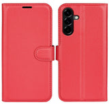 EIDERWOOD Samsung Galaxy A57 Faux Leather Flip Case with Cardholder & Stand Function - Red