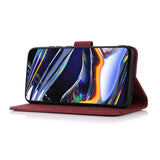 Samsung Galaxy A37 Faux Leather Flip Case with Card Holder - Red