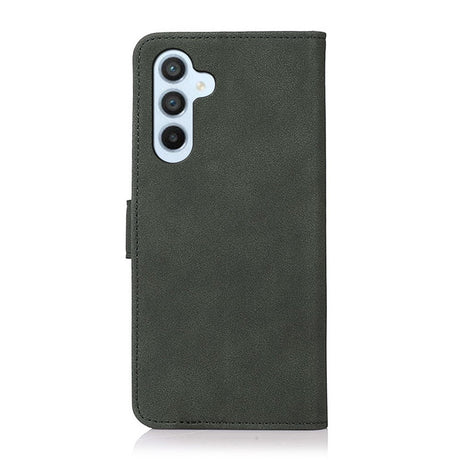 Samsung Galaxy A57 Faux Leather Flip Case with Card Holder - Dark Green