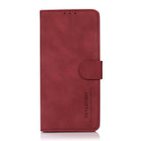 Samsung Galaxy A57 Faux Leather Flip Case with Card Holder - Red
