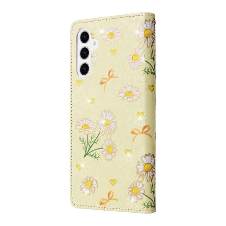Samsung Galaxy S26 / S26 Pro EIDERWOOD Faux Leather Flip Case with Flowers - Yellow Daisy