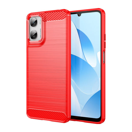 Motorola Moto G06 / G06 Power EIDERWOOD Carbon Fiber Case with Screen Protection - Red