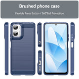 Motorola Moto G06 / G06 Power EIDERWOOD Carbon Fiber Case with Screen Protection - Blue