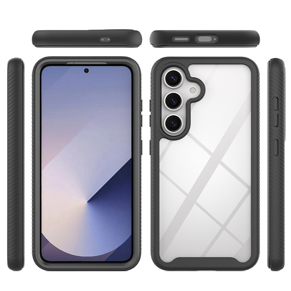 Samsung Galaxy A37 EIDERWOOD 360° Protective Case with Screen Protector - Transparent / Black
