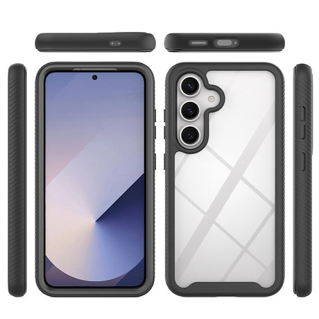 Samsung Galaxy A37 EIDERWOOD 360° Protective Case with Screen Protector - Transparent / Black