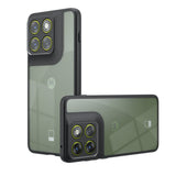 Motorola Edge 70 Max EIDERWOOD Shock Absorbing Hybrid Case - MagSafe Compatible - Transparent / Black