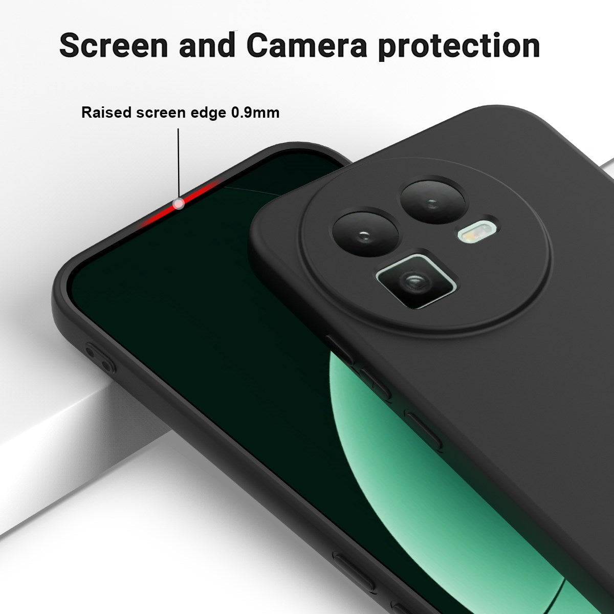 Realme GT 8 EIDERWOOD Silicone Case with Strap - Balck