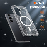 Samsung Galaxy S26 EIDERWOOD Magnetic Plastic Glitter Case - MagSafe Compatible - Transparent
