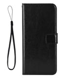 EIDERWOOD Nothing Phone (3a) Lite Faux Leather Flip Case with Strap - Black