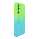 Samsung Galaxy A57 ENKAY Gradient Silicone Case - Blue / Green