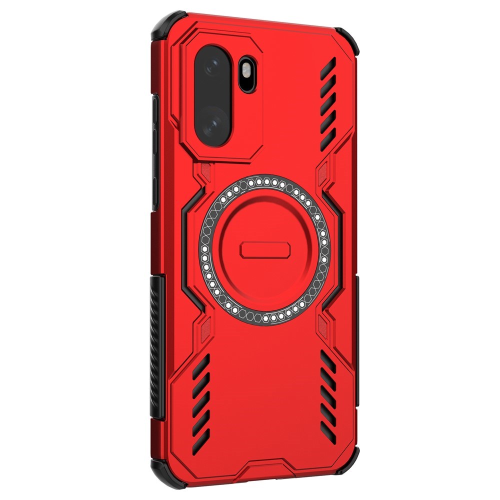 EIDERWOOD OnePlus 15R Craftsman Case with Heat Dissipation - MagSafe Compatible - Red