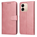 OPPO A6x EIDERWOOD Faux Leather Flip Case with Card Holder & Stand Function - Pink