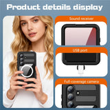 Samsung Galaxy S26 Redpebber Waterproof Hybrid Plastic Case – MagSafe Compatible – Black