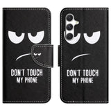 Samsung Galaxy S26+ (Plus) EIDERWOOD Faux Leather Flip Case with Pattern - Don't Touch My Phone