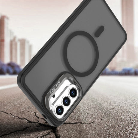 Samsung Galaxy A37 EIDERWOOD Hybrid Case with Kickstand - MagSafe Compatible - Black