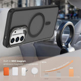 Samsung Galaxy A57 EIDERWOOD Hybrid Case with Kickstand - MagSafe Compatible - Black