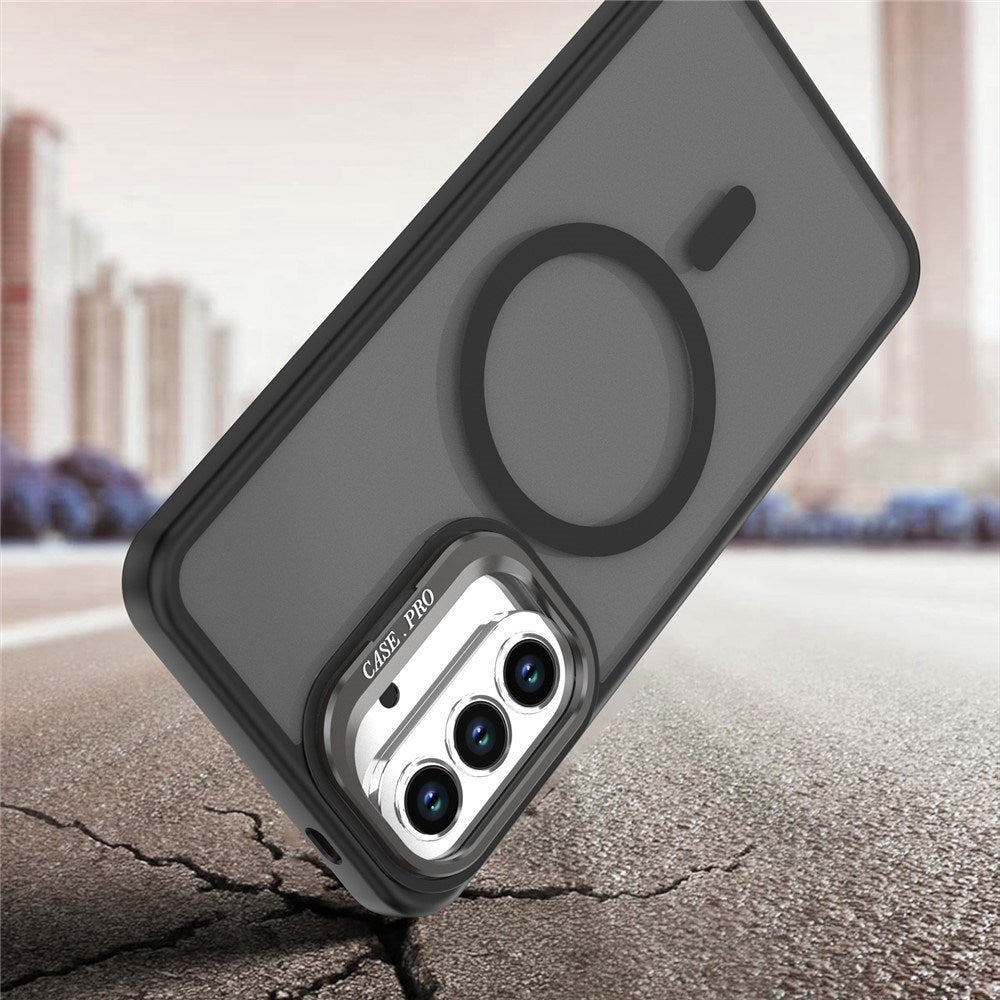 Samsung Galaxy A57 EIDERWOOD Hybrid Case with Kickstand - MagSafe Compatible - Black