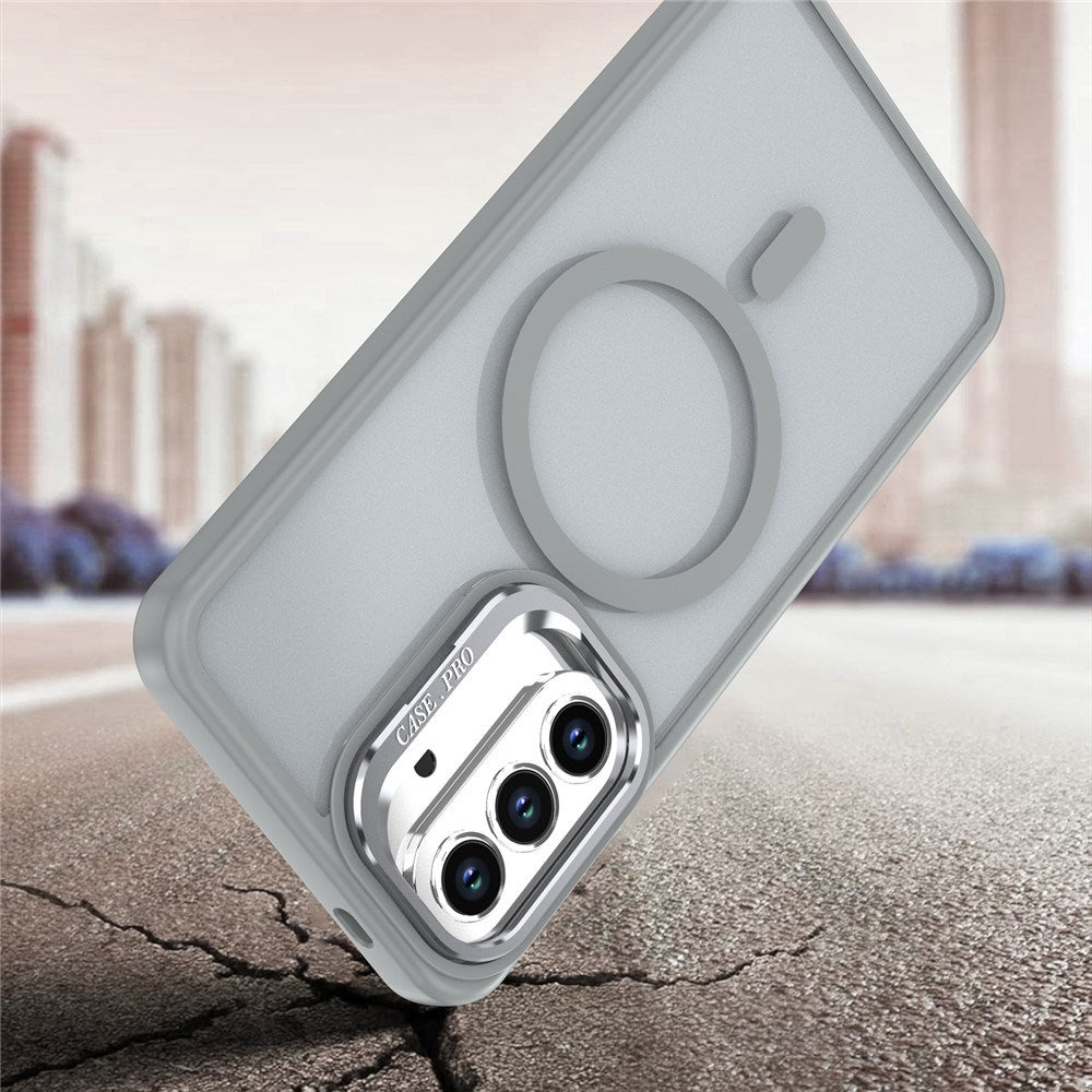 Samsung Galaxy A57 EIDERWOOD Hybrid Case with Kickstand - MagSafe Compatible - Grey