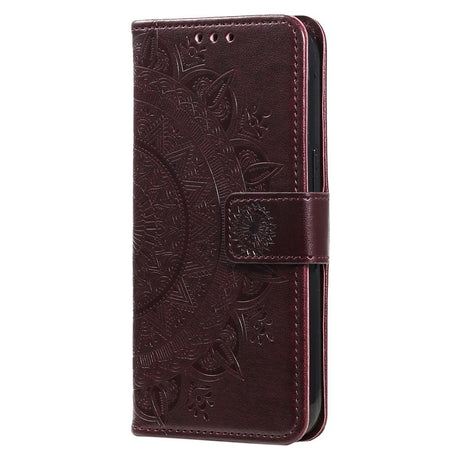 OnePlus 15R EIDERWOOD Faux Leather Flip Case with Pattern - Brown