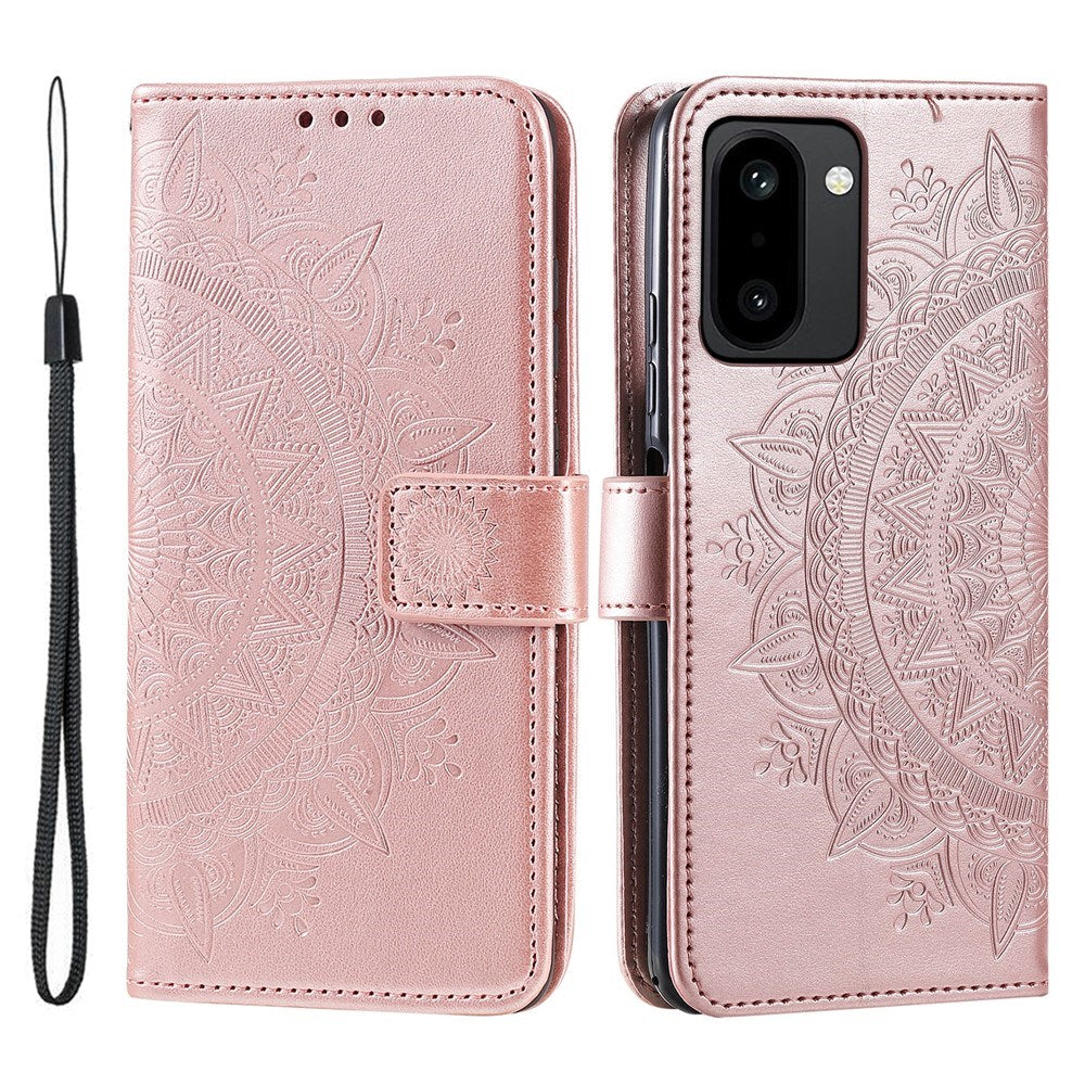 OnePlus 15R EIDERWOOD Faux Leather Flip Case with Pattern - Pink