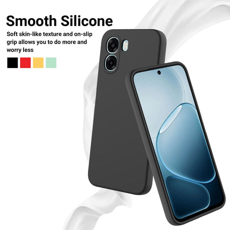 OPPO A6x EIDERWOOD Silicone Case with Strap - Black