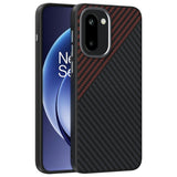 OnePlus 15R EIDERWOOD Magnetic Carbon Case - MagSafe Compatible - Black / Red