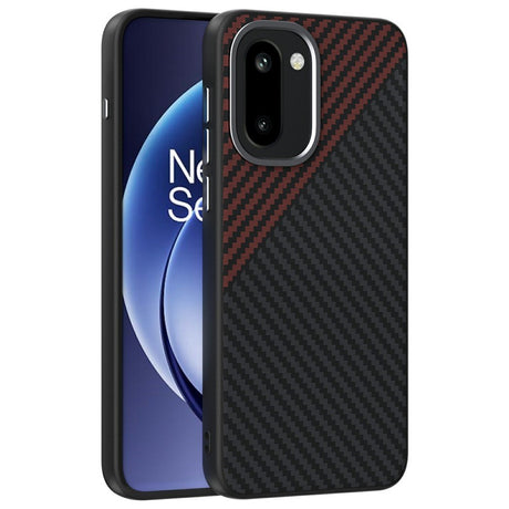 OnePlus 15R EIDERWOOD Magnetic Carbon Case - MagSafe Compatible - Black / Red