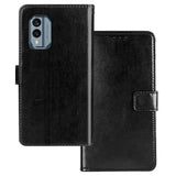 Nokia X30 Leather Flip Case w. Wallet - Black