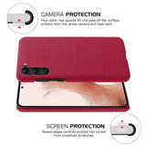 Samsung Galaxy S23 Fabric Plastic Case - Red