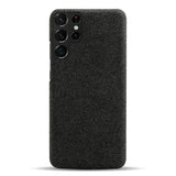 Samsung Galaxy S23 Ultra Fabric Plastic Case - Black