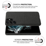 Samsung Galaxy S23 Ultra Fabric Plastic Case - Black