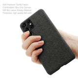 Samsung Galaxy S23 Ultra Fabric Plastic Case - Black