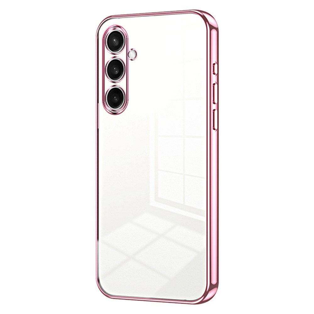 Samsung Galaxy A27 EIDERWOOD Flexible Plastic Case - Glossy Surface - Transparent / Pink