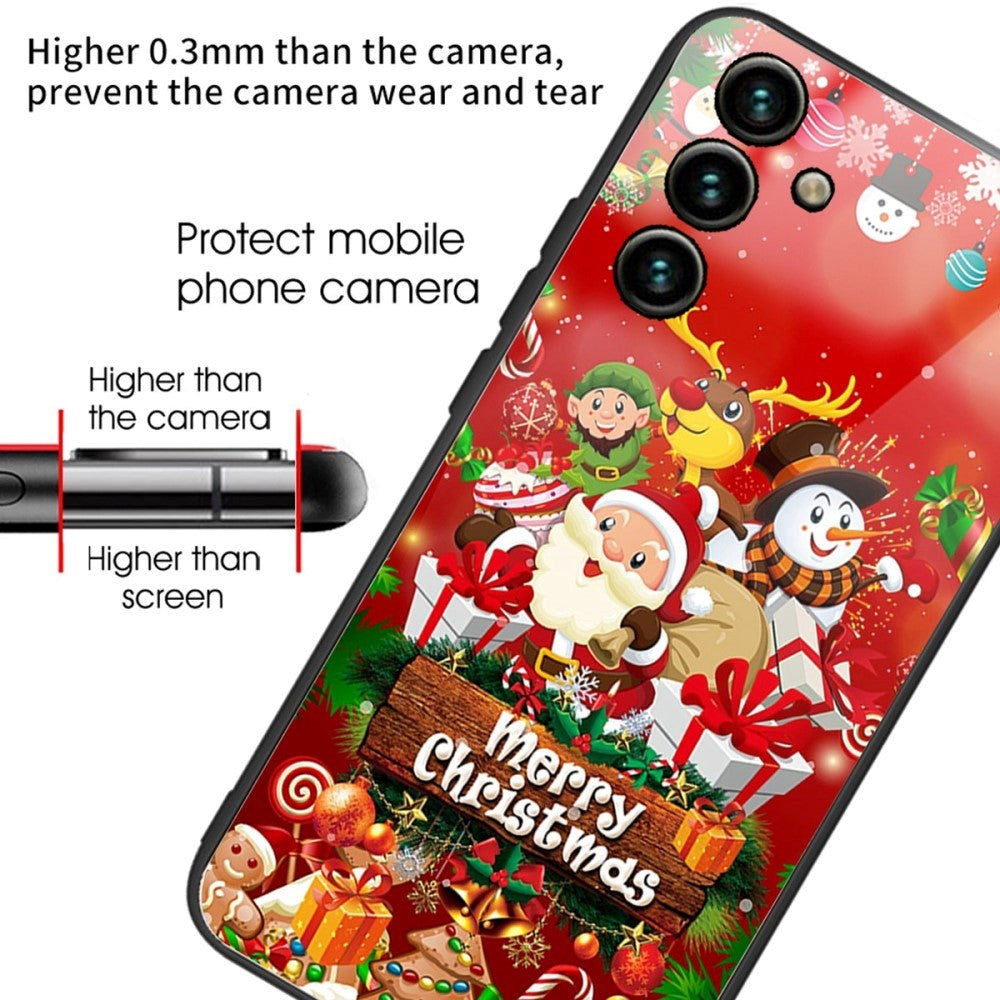 Samsung Galaxy A14 (5G) Christmas Case w. Back Glass - Merry Christmas