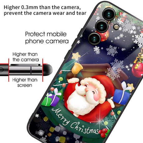 Samsung Galaxy A14 (5G) Christmas Case w. Back Glass - Santa Claus