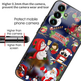 Samsung Galaxy A14 (5G) Christmas Case w. Back Glass - Christmas Figures