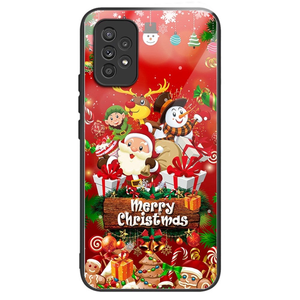 Samsung Galaxy A53 (5G) Christmas Case w. Back Glass - Merry Christmas