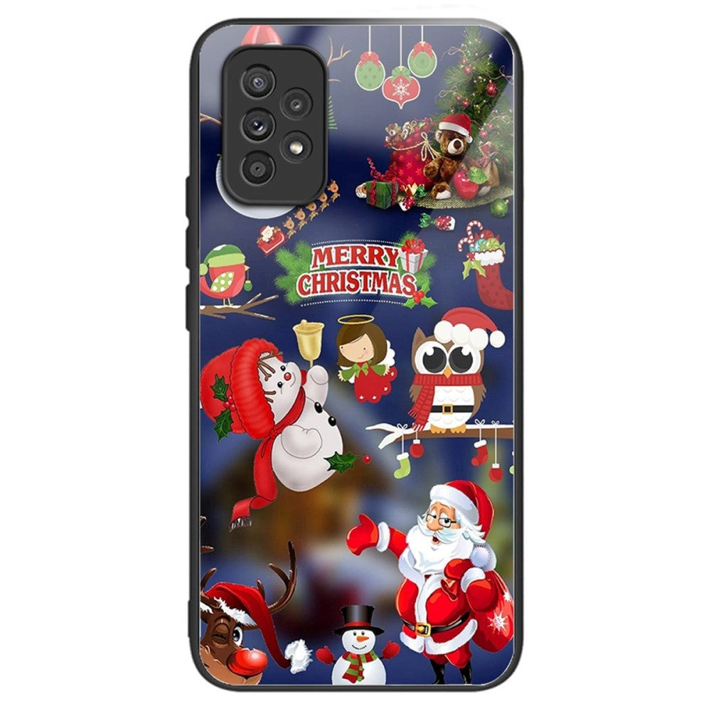 Samsung Galaxy A53 (5G) Christmas Case w. Back Glass - Christmas figures