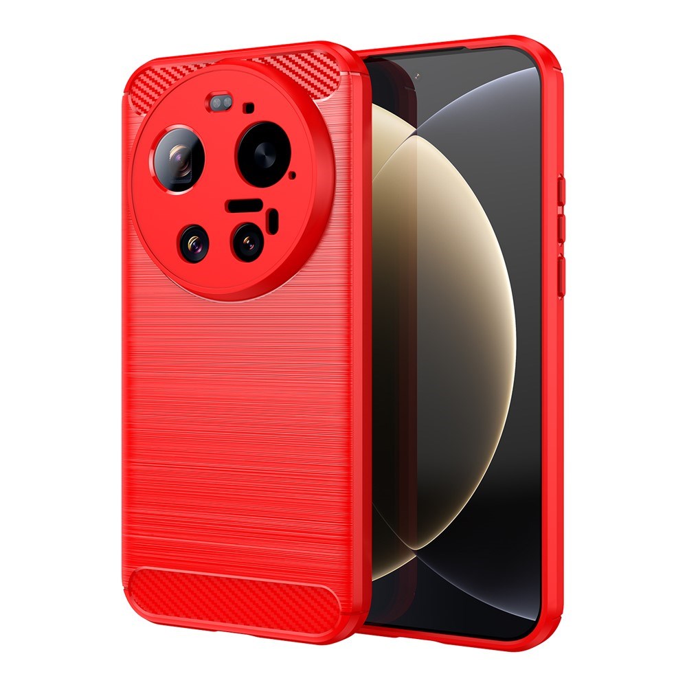 Xiaomi 17 Ultra EIDERWOOD Brushed Carbon Case - Red