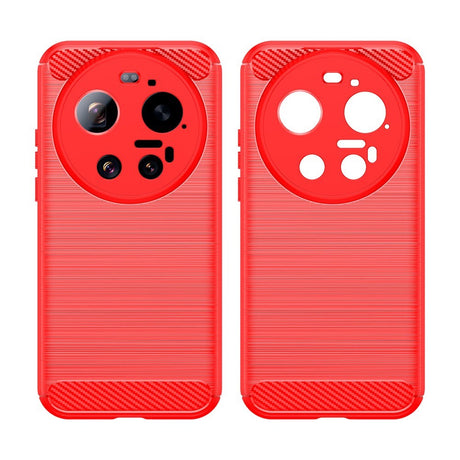 Xiaomi 17 Ultra EIDERWOOD Brushed Carbon Case - Red